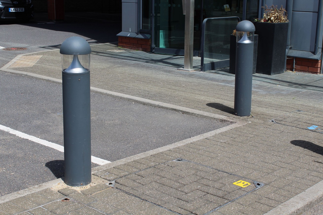 Security lights installation