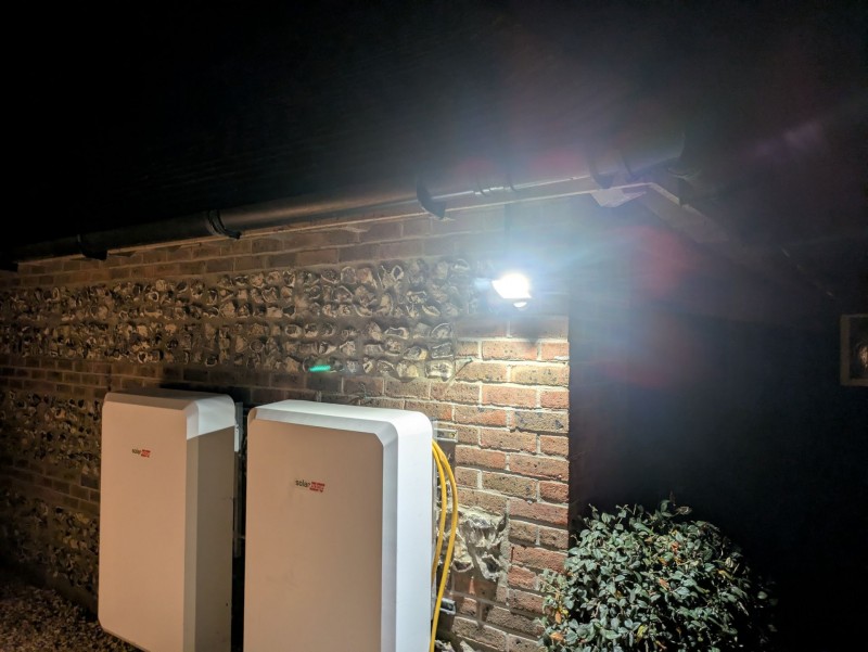 Security lights installation 